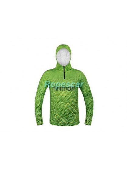 Bluza de vara cu glugă Delphin UV ARMOR 50+ Neon - XL